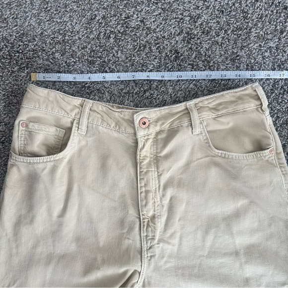 Pilcro Women's Cream Wide-Leg Jeans - Picture 9 of 10